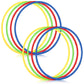 Sratte 8 Pcs Color Hoop Detachable Adjustable Hoop Exercise Ring Plastic Toys for Teens Games Gymnastics Dog Agility Equipment P