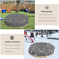 Waterproof Octagon Sandboxes Cover, Upgraded With Wire Rope & Winch Fixed Increase Stability, For 84'' X 78'' X 9'' Kids Outdoor