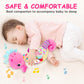 Baby Sensory Toys 0-6 3-6 Months Musical Stuffed Animal Plush Pink Seahorse For Infant 6-12 Month Tummy Time With Baby Mirror Ne