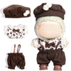 AICase for Labubu Clothes/for Labubu Outfits Clothes Set for 17cm Lububu Doll 3 Piece Set Hat Clothing for LA BUBU  Boys and Girls Stylish Adorable Dolls Clothes Accessories (No Doll)_03