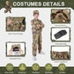 Toymni Army Costume For Kids, Boys Military Soldier Costume With Tactical Camouflage Vest And Army Toy Accessories Gear, Hallowe