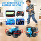 Cqutevind Remote Control Monster Truck, 2.4GHz RC Cars with Light, Sound & Spray, Monster Trucks for Boys Girls, All Terrain Din