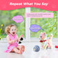 Colorful Leash Walking Cat Set Toy Interactive Talking Cat Singing Dancing Kitten Mimicking Repeat What You Say Kitty Touch And Voice Control Nodding Wagging Tail Plush Electric Robot For Kid Girl