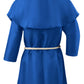 Knelor Medieval Friar Monk Robe For Kids, Halloween Cosplay Hooded Cape Cloak Costume