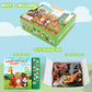Tudoccy Safari Animals Figures Toys - 13 Realistic Plastic Figurines & Sound Book - Educational Gift for Kids 3 Years & Up - Multi-color