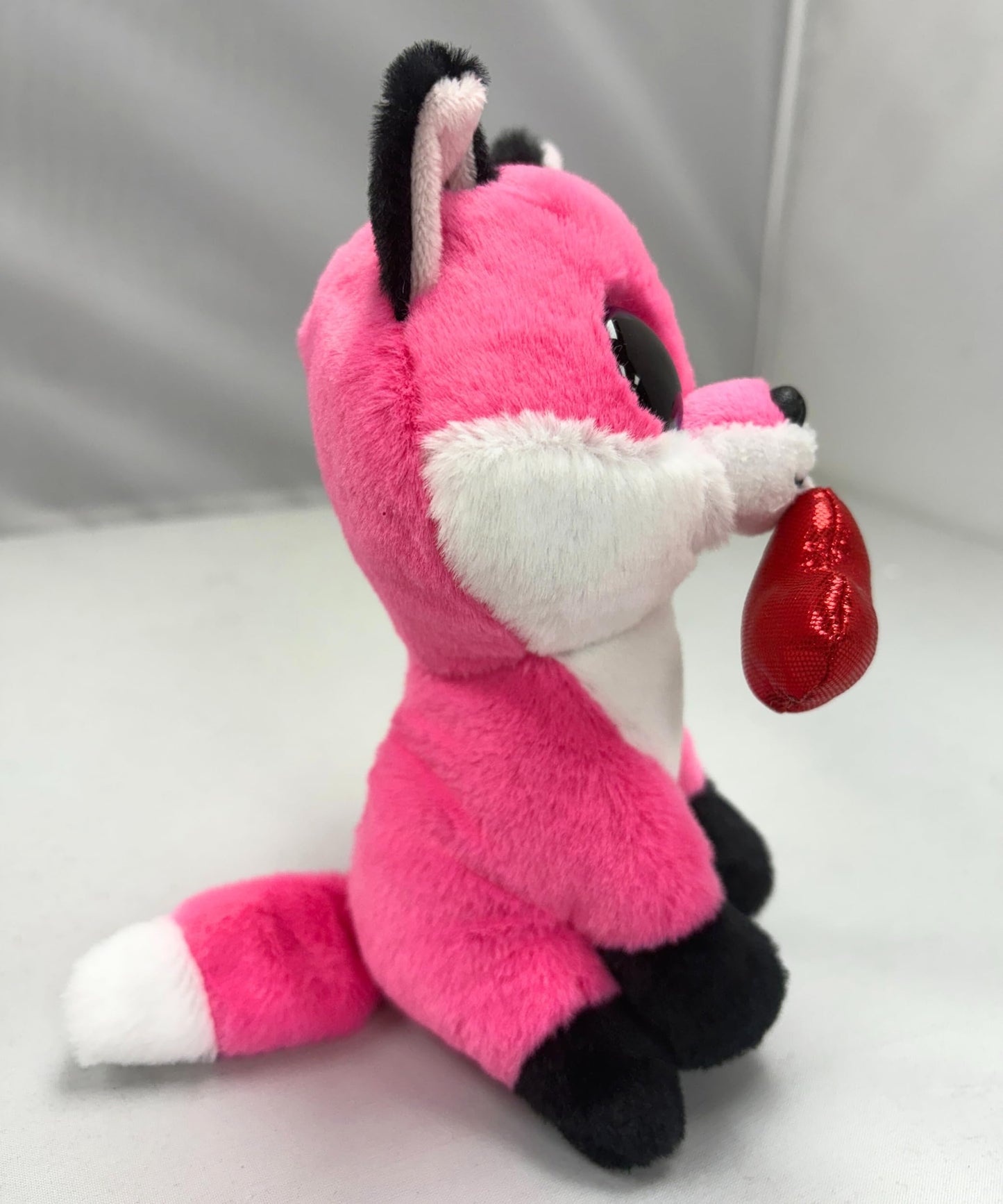 Ty Beanie Boo Parfait Pink Valentine Fox Plush Toy - 6" Small Multi Color - Model 37365