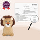 Inpany Bouncy Lion Animal Hopper Toys, Toddlers Plush Bouncing Jungle Zoo Animal Figures, Wild One Birthday Safari Baby Shower Decorations, Ride On Rubber Bouncer, Outdoor Gifts For 2 3 4 Yr Girl Boy