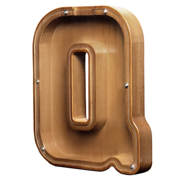 Aorcmitn Large Wooden Letter Coin Personalized Piggy Bank For Boys Girls Kids Toddler Adults Money Bank Best Gift For Friends (9