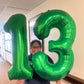 Green 3 Balloon, Number Balloons 40 Inch, 3Rd Birthday Decorations For Kids Girls Boys, Men Women Green Party Supplies For Party