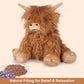 Suzzipals Highland Cow Stuffed Animals, Microwavable Stuffed Animals Heating Pad For Cramps & Pain, Lavender Scented Highland Co