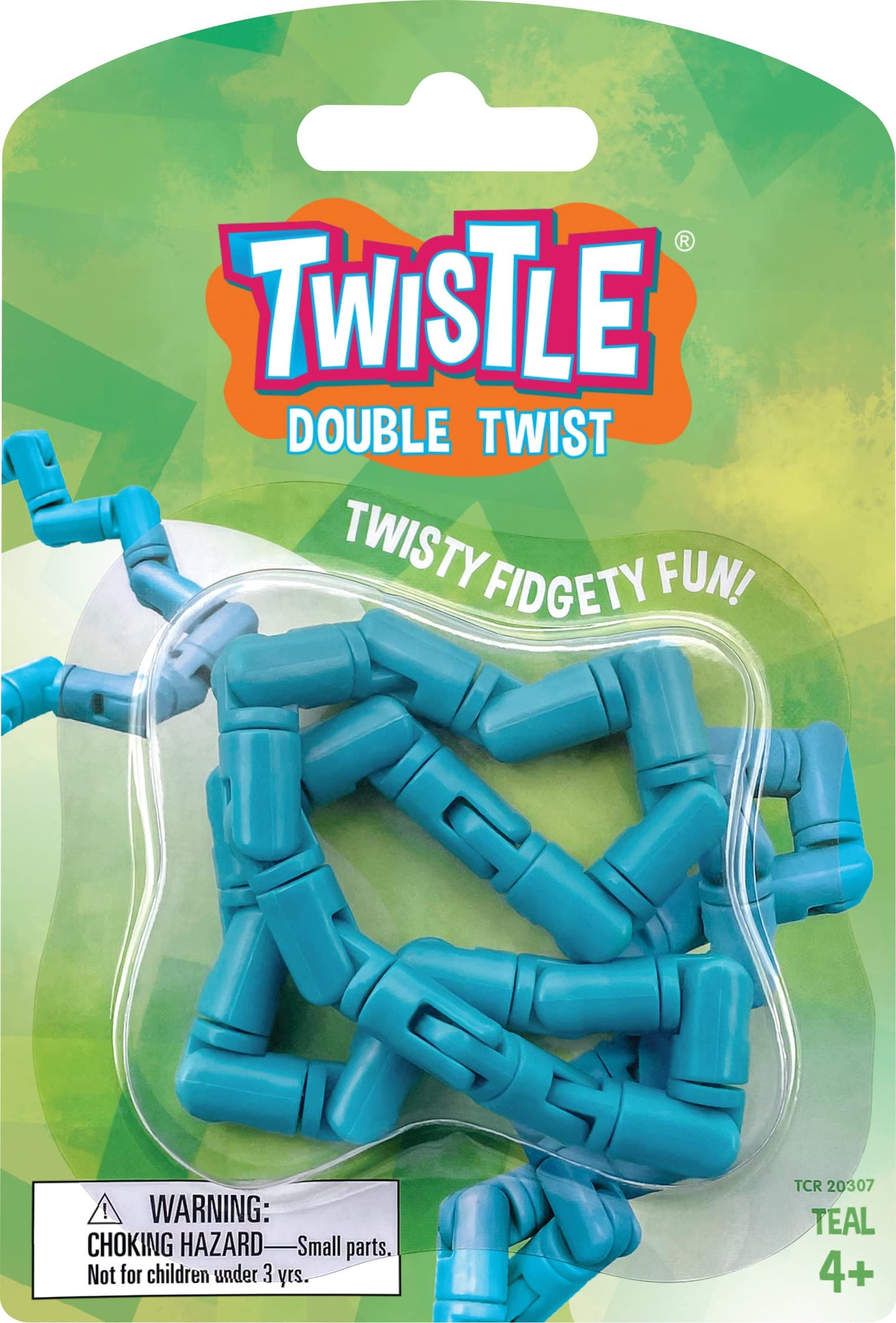 Twistle Double Twist Fidget Sensory Toy- Teal