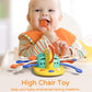 Vomii High Chair Toys With Suction Cup, Montessori Toys For 1 Year Old,Sensory Toys For Fine Motor Skills,Food Grade Silicone Pu