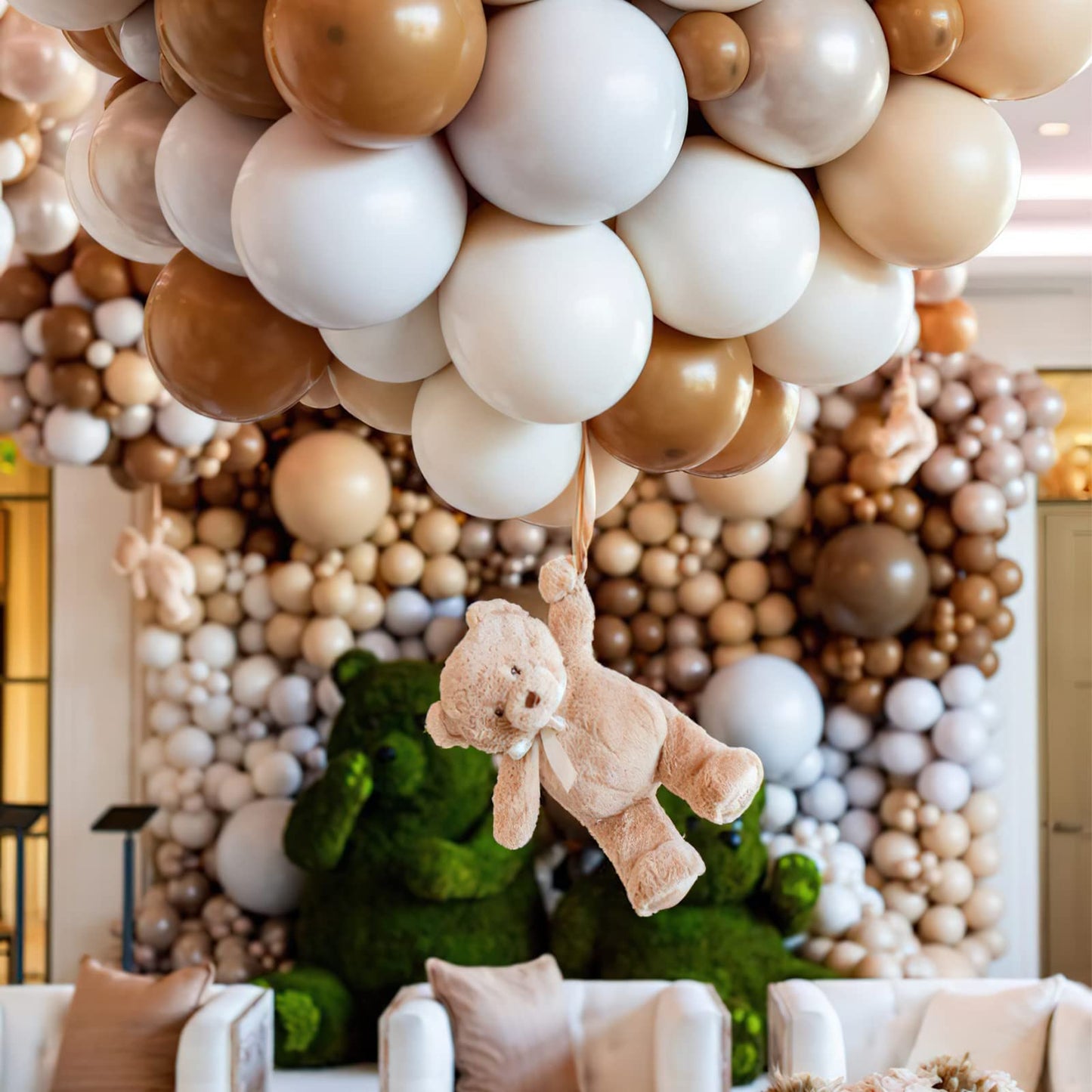 Partywoo Caramel Brown Balloons, 50 Pcs 12 Inch Boho Brown Balloons, Matte Brown Balloons For Balloon Garland Or Balloon Arch As Party Decorations, Birthday Decorations, Wedding Decorations, Brown-F10