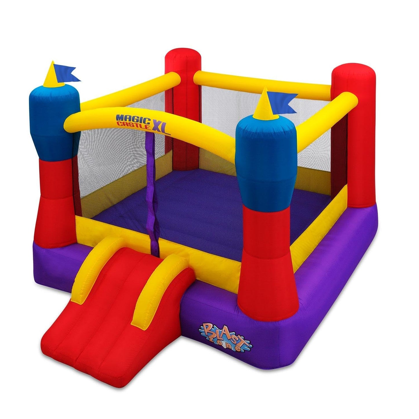 Blast Zone Magic Castle Xl10 - Inflatable Bouncer With Blower - Premium Quality - Large - Holds 5 Kids - Fast Setup