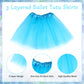 Hoemwarm 18 Pcs Girls Tutu, 3 Layers Multicolor Toddler Tutu Skirt Princess Tutu Dresses For Toddler Girls Bulk, Dance Fluffy Tu
