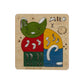EKOPLAYs Wooden Puzzles for Kids, 6 Piece Jigsaw Puzzle for PreSchool Kids, Learning Educational Toys Gifts for Boys Girls. Ani