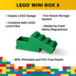 Room Copenhagen 40120634 Lego Mini Box, Brick 8, Dark Green