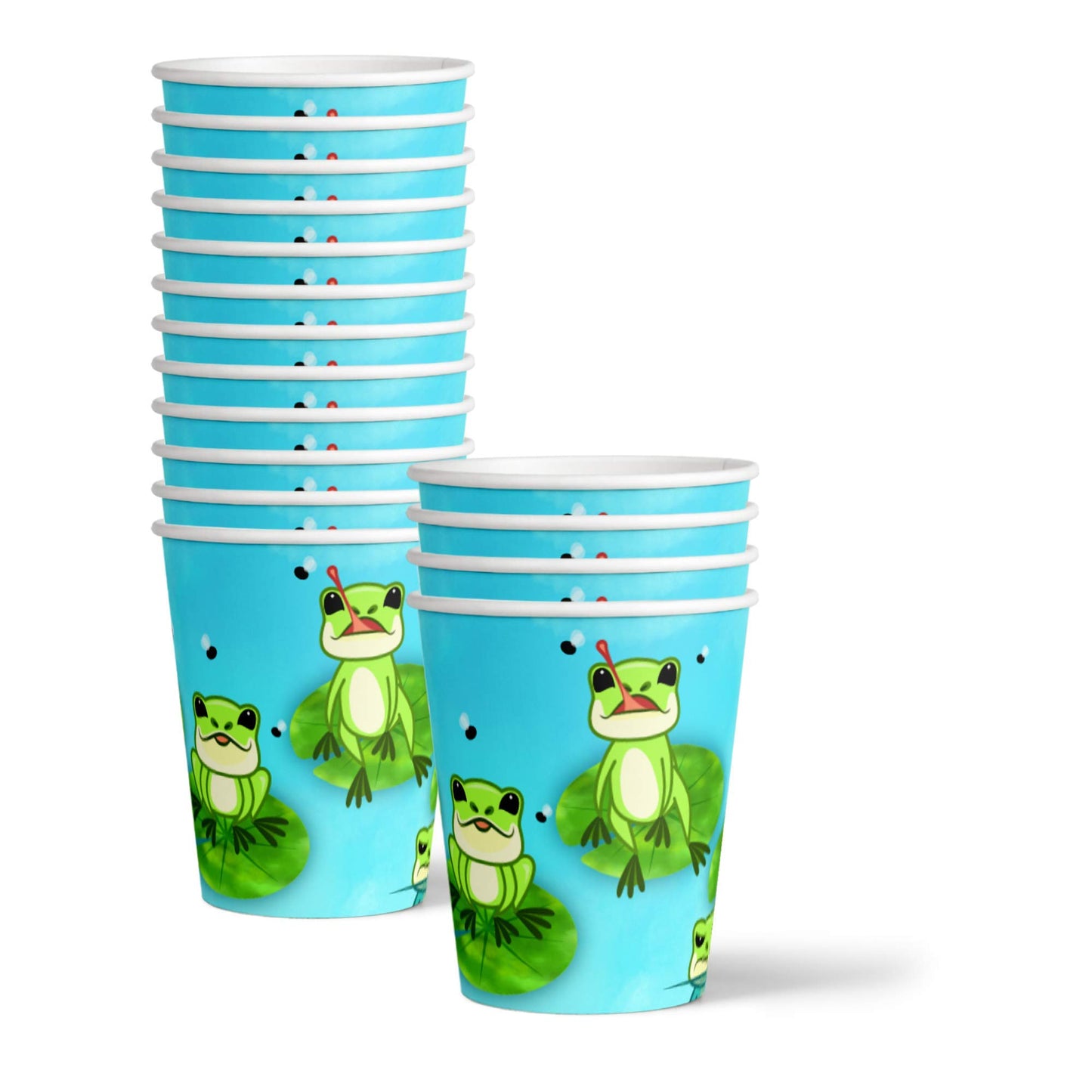 Frog Birthday Party Supplies Set Plates Napkins Cups Tableware Kit For 16