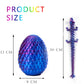 Dragon Egg 3D Printed Dragon Fidget Toys For Adults,Posable Flexible Crystal Dinosaur 3D Printed Articulated Dragon Christmas Toys Gifts For Autism/Ad (Luminous)