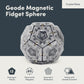 Speks Geode Magnetic Fidget Toy | Sensory Desk Toy for mature-themeds & Teens 14+ | Stress Relief Gift | Sphere  Slate
