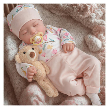 Babeside Lifelike Reborn Baby Dolls Connie - 20-Inch Poseable Sleeping Realistic-Newborn Baby Dolls Girl, Adorable Real Life Baby Dolls With Toy Accessories Gift Set For Kids Ages 3 And Up