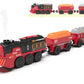 Toy Train Electric Train Set For Wooden Tracks, Christmas Motorized Train Toys For Toddlers, Battery Operated Train Includes Lights, Sounds, Smoke, Steam Train Compatible With Thomas, Brio