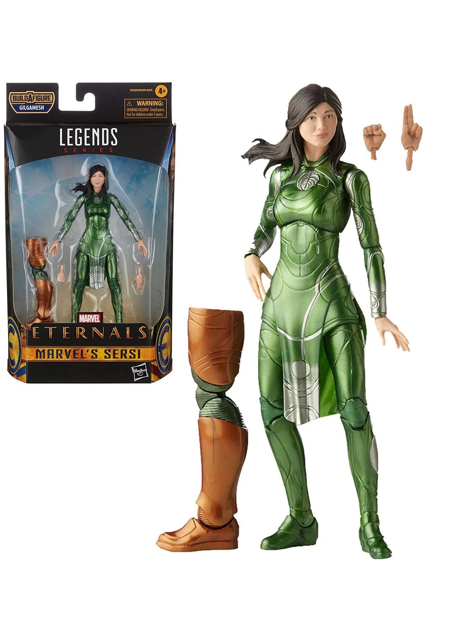 Marvel Legends Series The Eternals 6-Inch Action Figure Toy Sersi  Movie-Inspired Design  Includes 2 Accessories  Ages 4 and Up