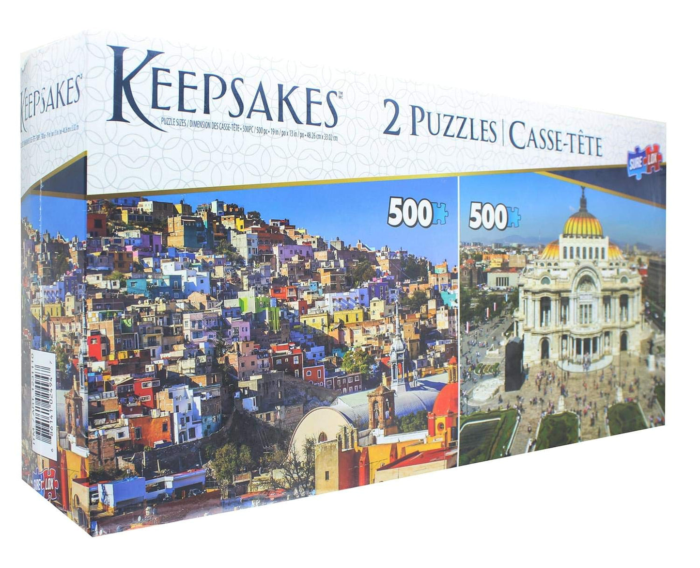 Set Of 2 Keepsakes 500 Piece Jigsaw Puzzles | Mexico City/Barranquilla