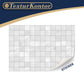 3 Sheets Self Adhesive Floor Tiles For Dollhouse 1:12 Scale (White Squared Tiles)
