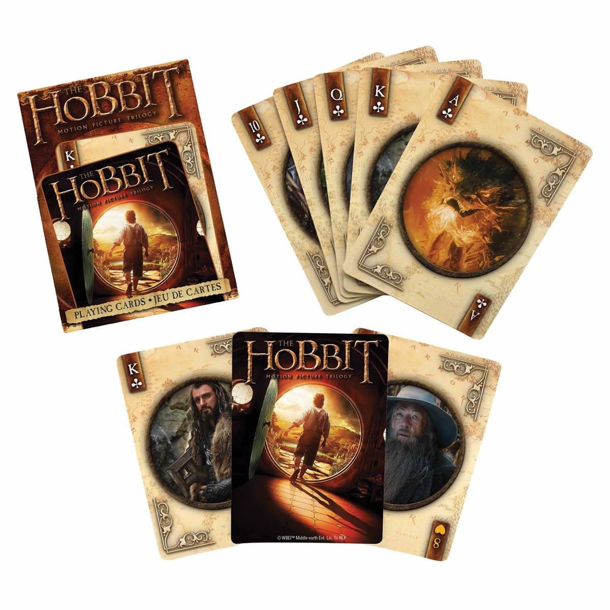 Aquarius The Hobbit Playing Cards - The Hobbit Themed Deck Of Cards For Your Favorite Card Games - Officially Licensed The Hobbit Merchandise & Collectibles