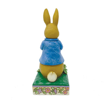 Enesco Jim Shore Beatrix Potter Peter Rabbit With Strawberries Figurine 6012489, Blue