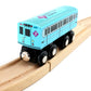 Muni Pals Munipals New York City Subway Wooden Railway (Nostalgia Series) Bluebird 7 Train/World’S Fair Express–Child Safe And Tested Wood Toy Train
