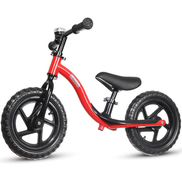 Kriddo Toddler Balance Bike 2 Year Old, Age 18 Months To 5 Years Old, Early Learning Interactive Push Bicycle With Steady Balancing, Gift Bike For 2-5 Boys Girls, Red