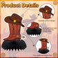 DTOFOOT 10 Pcs Cowboy Party Decorations, Wild West Cowboy Honeycomb Centerpieces for Tables Cowboy Party Decorations Western The