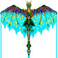 Mint'S Colorful Life Dragon Kite For Kids & Adults, Easy To Fly Kite For Beginners,Large Single Line Kite For Beach Trip With 300Ft Kite String(Green)