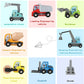 Umu® Construction Toy Cars 7 Pcs Wooden Kids Mini Vehicles For Toddlers, Compatible To Thomas Train Toys Railway And Major Brands, Best For 3 To 5 Year Old Boys And Girls