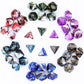 FLASHOWL Polyhedral Dice Set Table Games Dice Pressure Remove 6 Sets Dice 6 x 7 Die Series D20, D12, D10, D8, D6, D4 DND dice DN