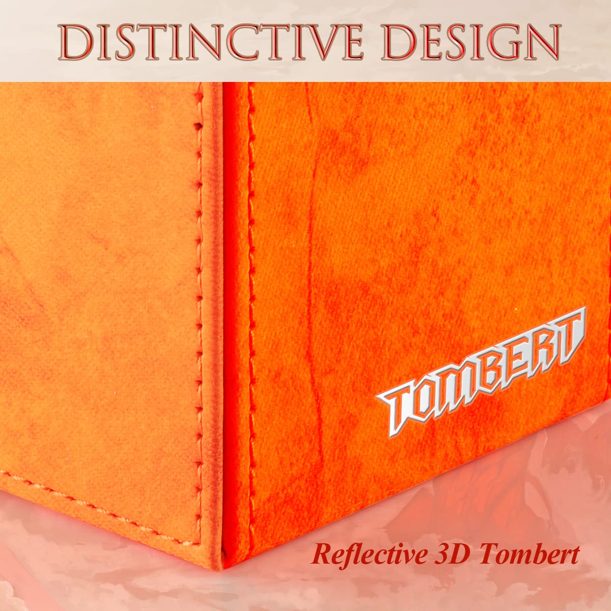 Tombert 150+ Premium Deck Box For Mtg, Ptcg, Large Capacity With 2 Dividers, Fits 150+ Sleeved Cards Tcg Trading Card Games (F-O