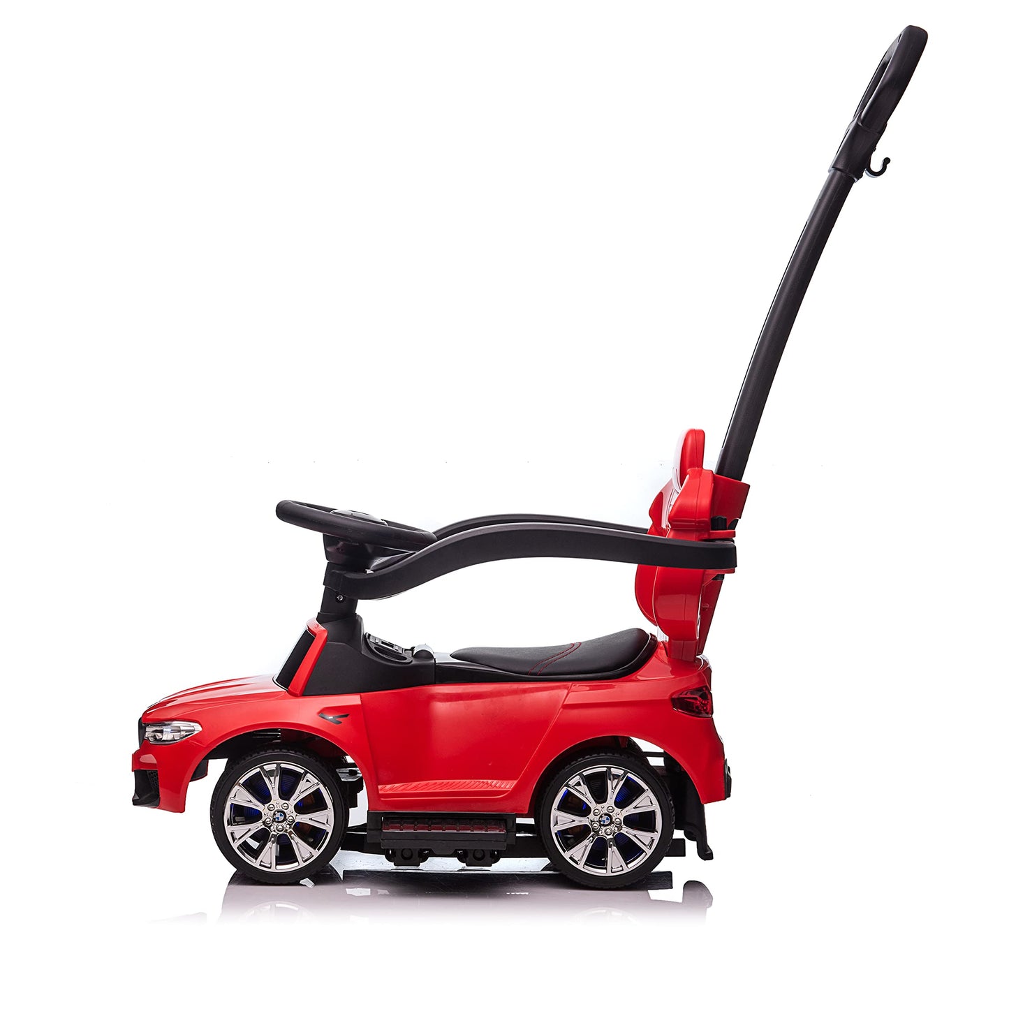 Best Ride On Cars BMW 4 in 1 Push Car, Large Red Battery Powered Toy, Plastic