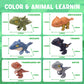 Zwish 6Pcs Biting Finger Dinosaurs Toy Collectibles For Display, Play And Dinosaur Biting Fingers Puppet Model Figure Novelty To
