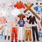 The Unemployed Philosophers Guild What Would Jesus Wear Mix and Match Magnetic Wardrobe - Dress Up Doll Play Set for Your Fridge