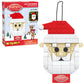 Brickcraft Rudolph the Red-Nosed Reindeer Santa Claus Ornament Brick Building Set, 74 Pieces DIY Holiday Christmas Block Kit wit
