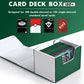 Zlca Card Deck Box For Trading Cards, Mtg Commander Deck Box Holds 120+ Single Sleeved Cards, Leather Magnetic Card Storage Box Fits For Tcg Ccg Magic Cards (White& Green)