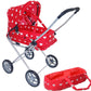 Baby Doll Stroller Play Set, 3-In-1 Babydoll Stroller With Removable Bassinet Baby Carriage For Dolls Toy Doll Stroller For Todd