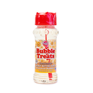 Bubble Treats Peanut Butter (2.5 Fl Oz, Pack Of 1), Edible Bubbles For Kids And Dogs, Premium Natural Flavored Bubble Solution,