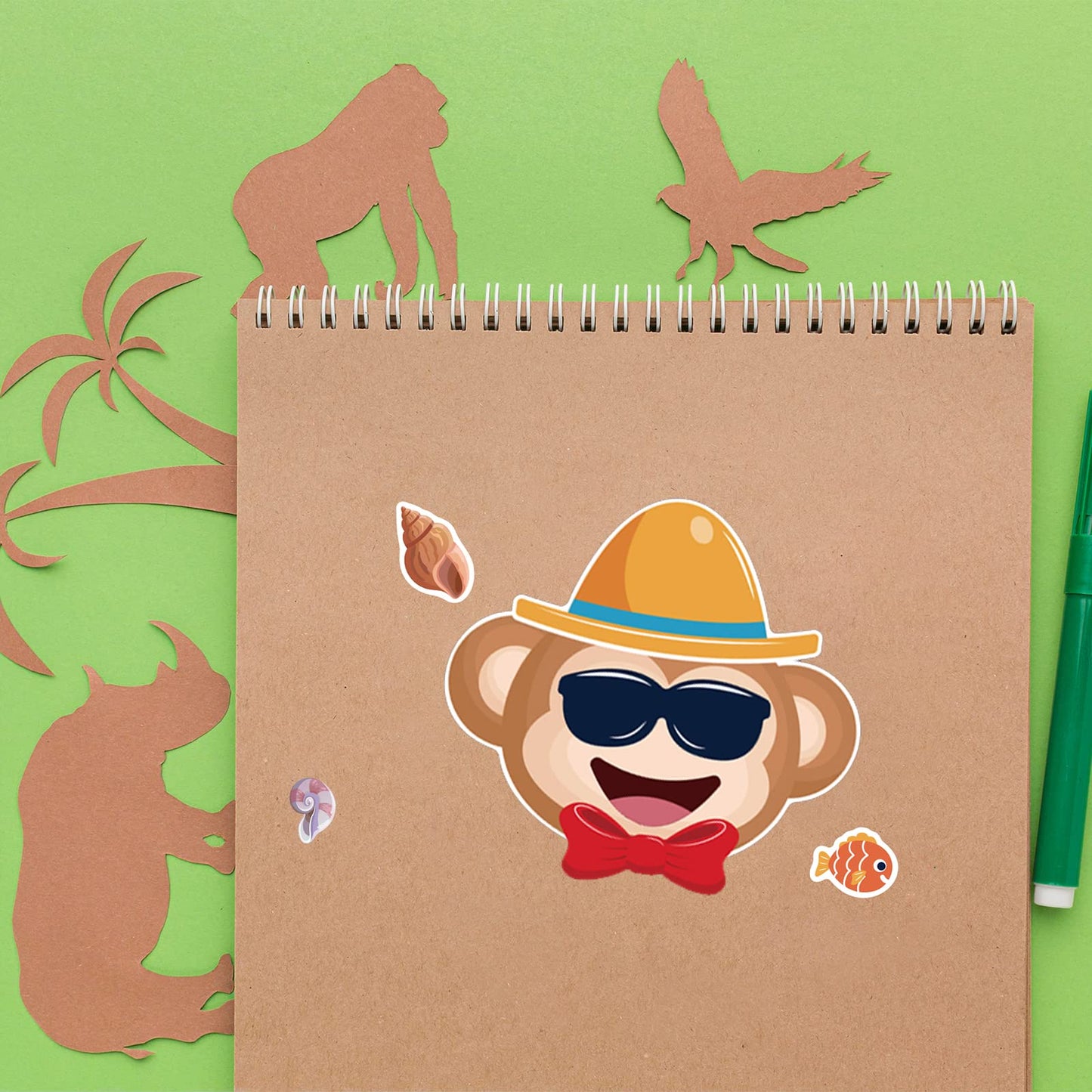 24 Sheets 8.27''  5.9'' Make Your Own Animals Stickers For Kids Toddlers, Make A Face Stickers For Kids Party Favors Activities
