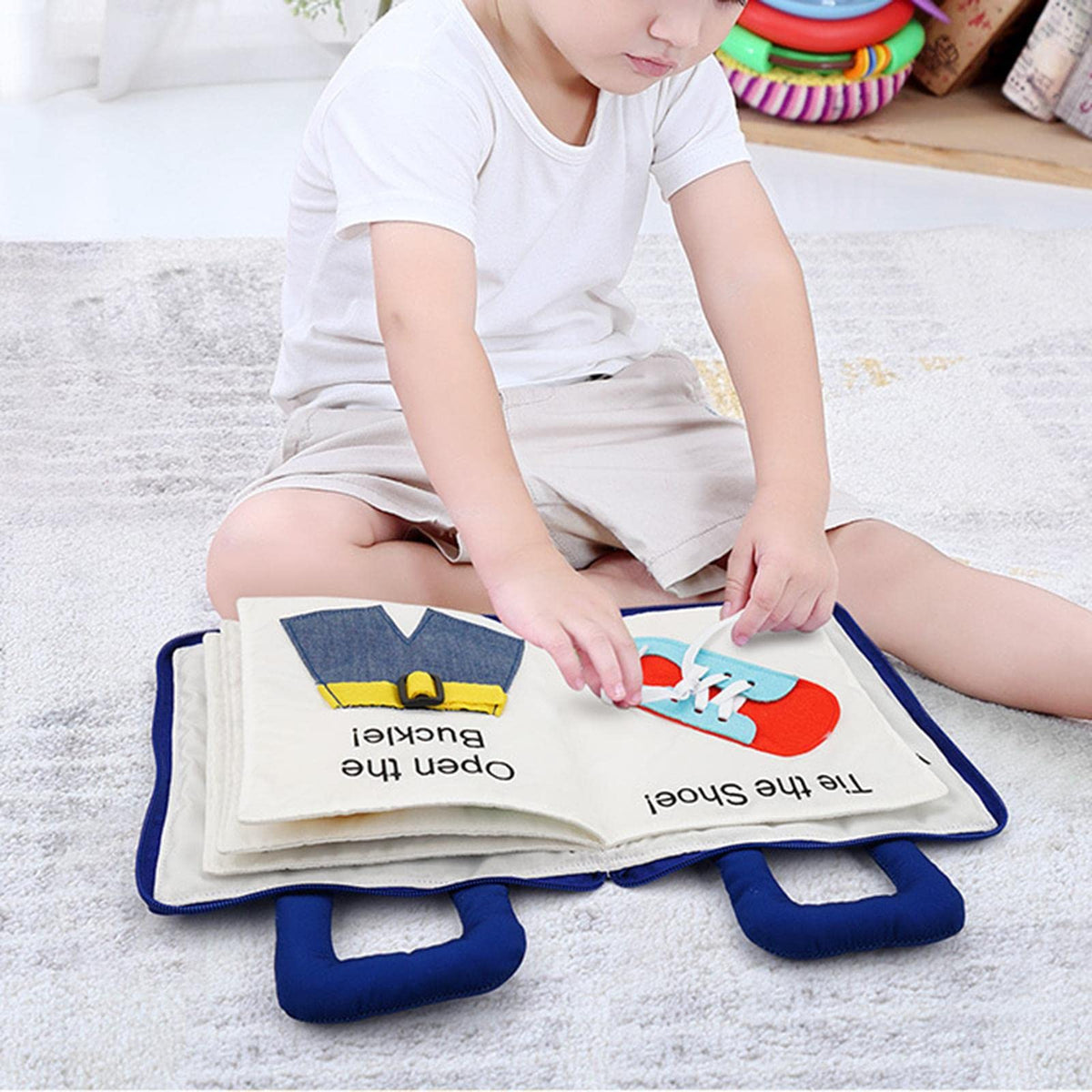 Merishopp Baby Cloth Books Intelligence Development Learn Educational Toys Style 1| Baby Learning Toy | Infant Activity Toy | Se