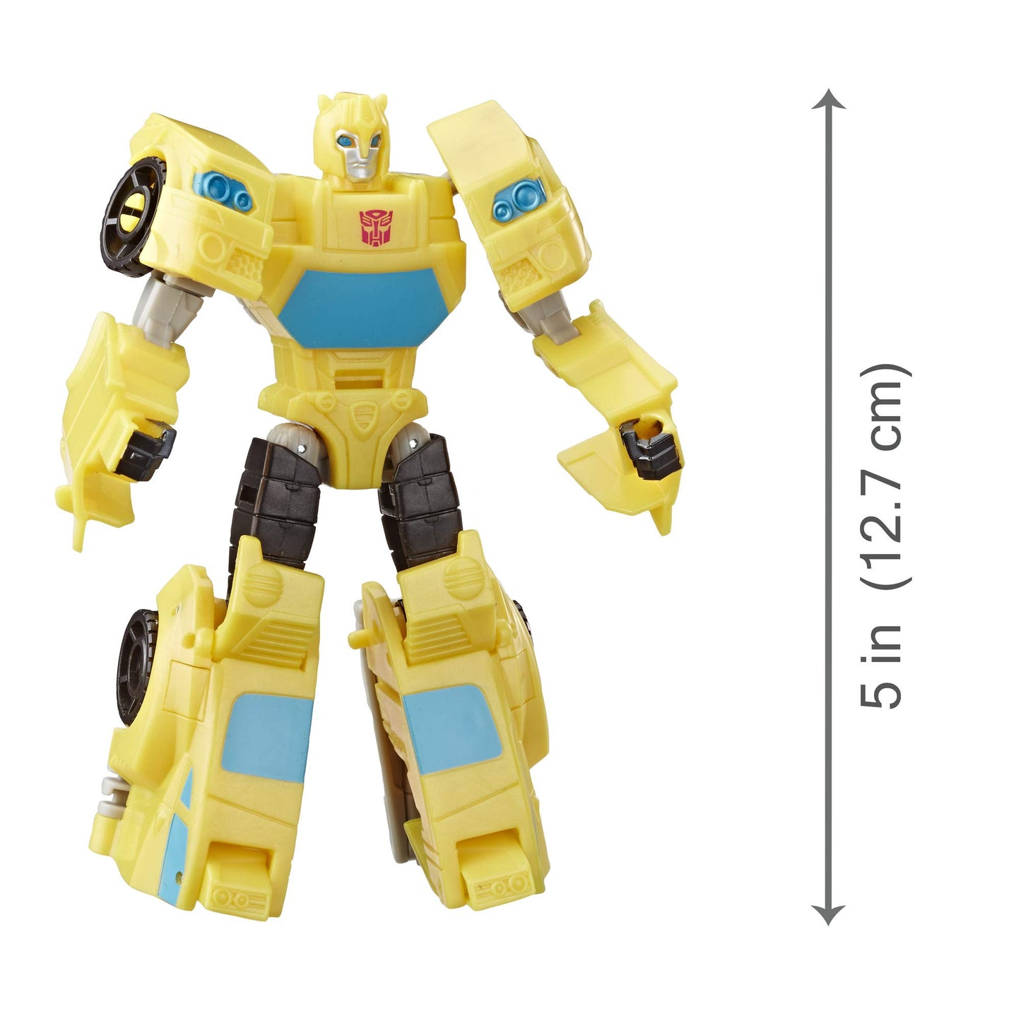 Transformers Toys Cyberverse Spark protective covering Bumblebee Action Figure - Combines with Ocean Storm Spark protective covering Vehicle to Power Up - for Kids Ages 6 and Up  5.75-inch