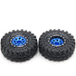 Hobbysoul Rc 1.0 Tires & Heavy Adjustable Offset 1.0 Beadlock Wheels Black Blue For 1/24 Rc Crawler Car Truck Axial Scx24 Upgrad