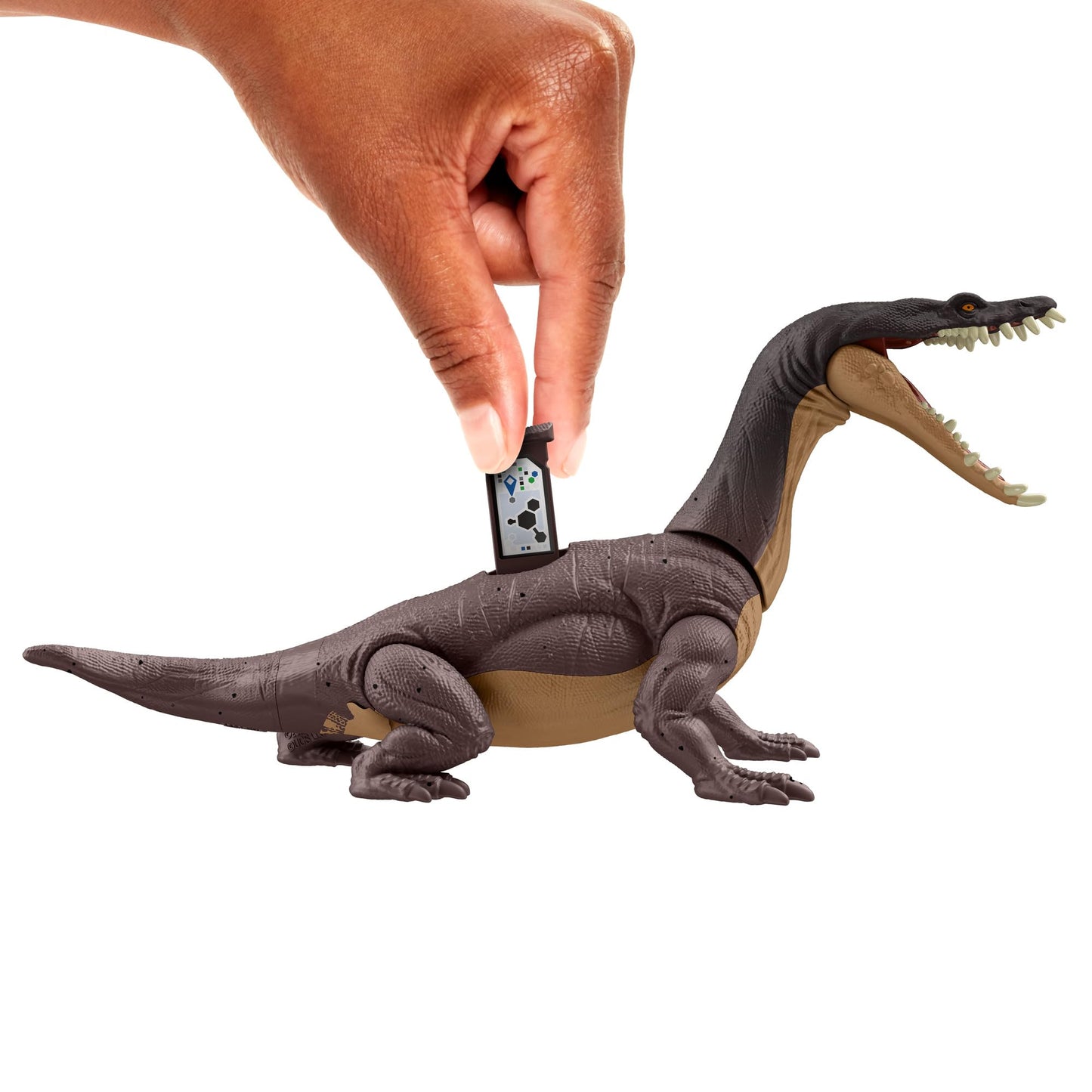 Jurassic World Nothosaurus Action Figure - Brownish-Green, Plastic, Model HLN53